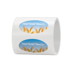 4" x 2" Oval Roll Labels