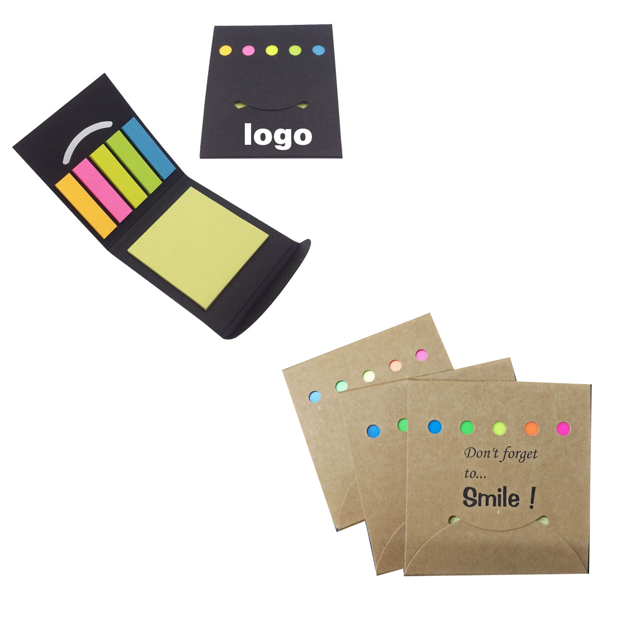 Flip Open Post A Note & Flag Set 3.15"L X 3.15"W 2