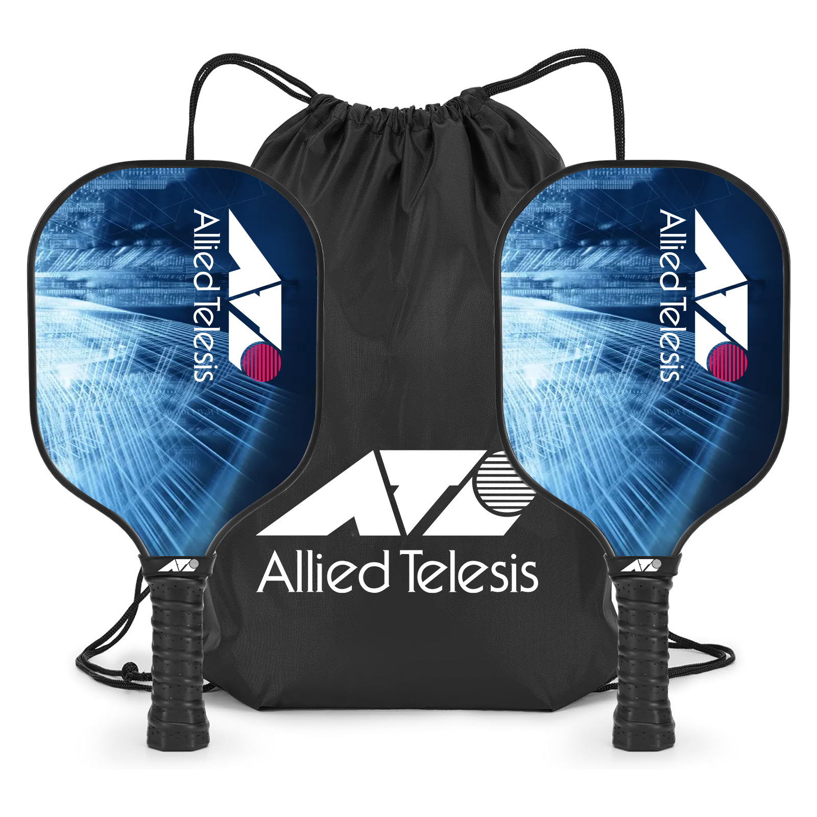 StrikeMaster Fiberglass Pickleball Set – 2 Paddles, 4 Balls & Drawstring Bag 15