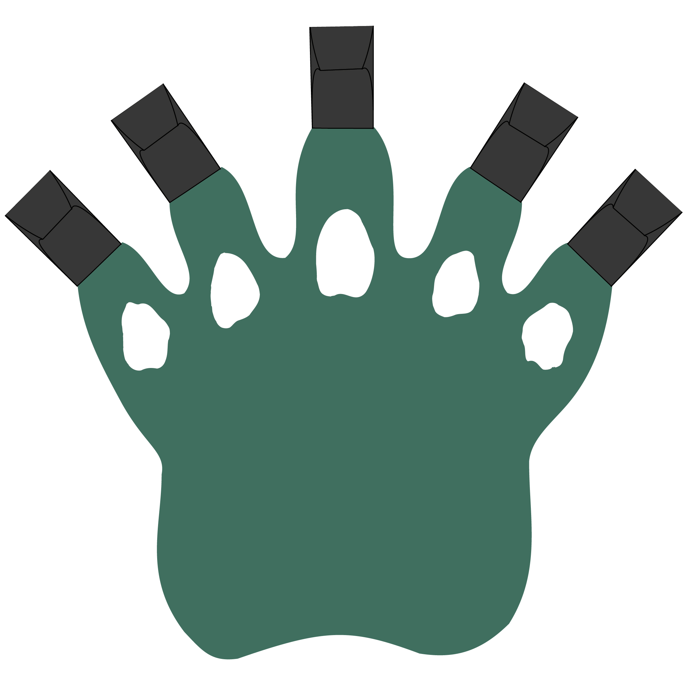 5 Claw Paw Mitt 54