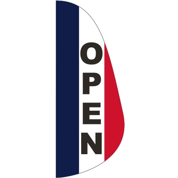 3' x 8' Message Feather Flag - Open