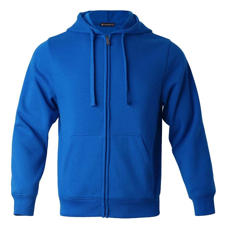 Fleece Full Zip Hoodies - Size Large Royal Blue, custom hoodie or sweatshirt with logo imprint 3