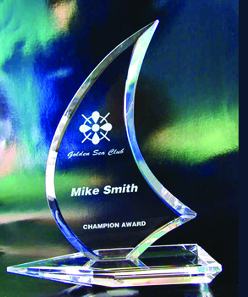 CRYSTAL SAILBOAT AWARD
