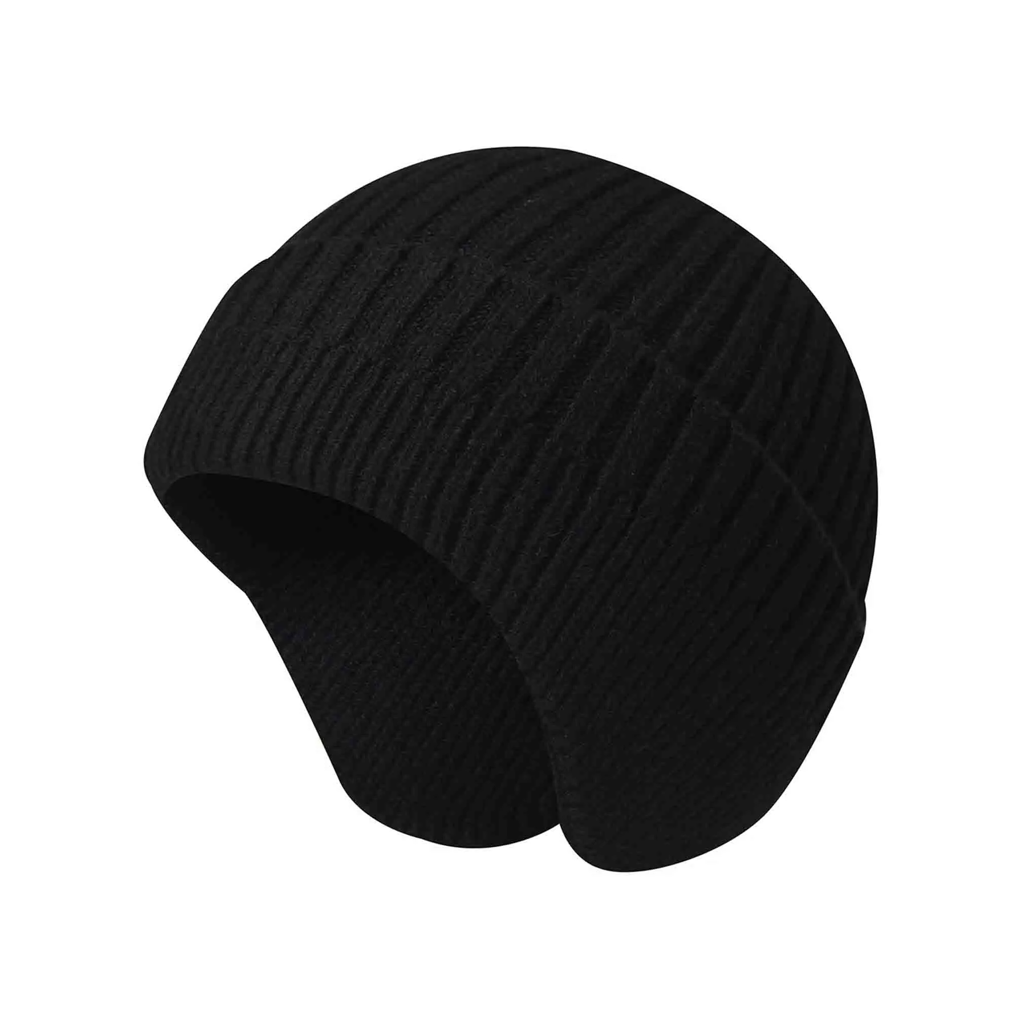 Winter Knitted Hat Slouchy Knit Beanie with Earflaps 6