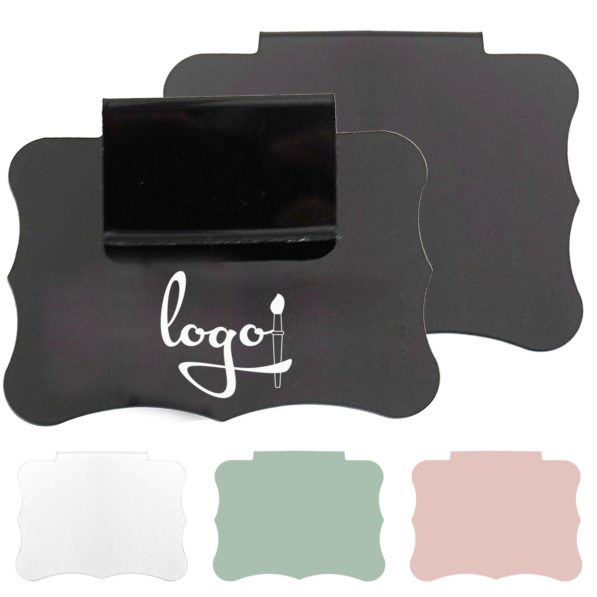 Reusable Write-On PVC Chalkboard Tag