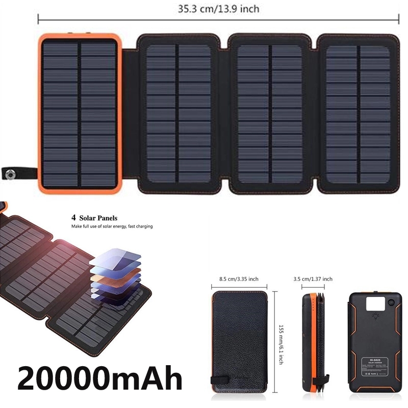 ACpromotionals Outdoors Charger With Four Solar Panels-20000mAh - Thumbnail 5