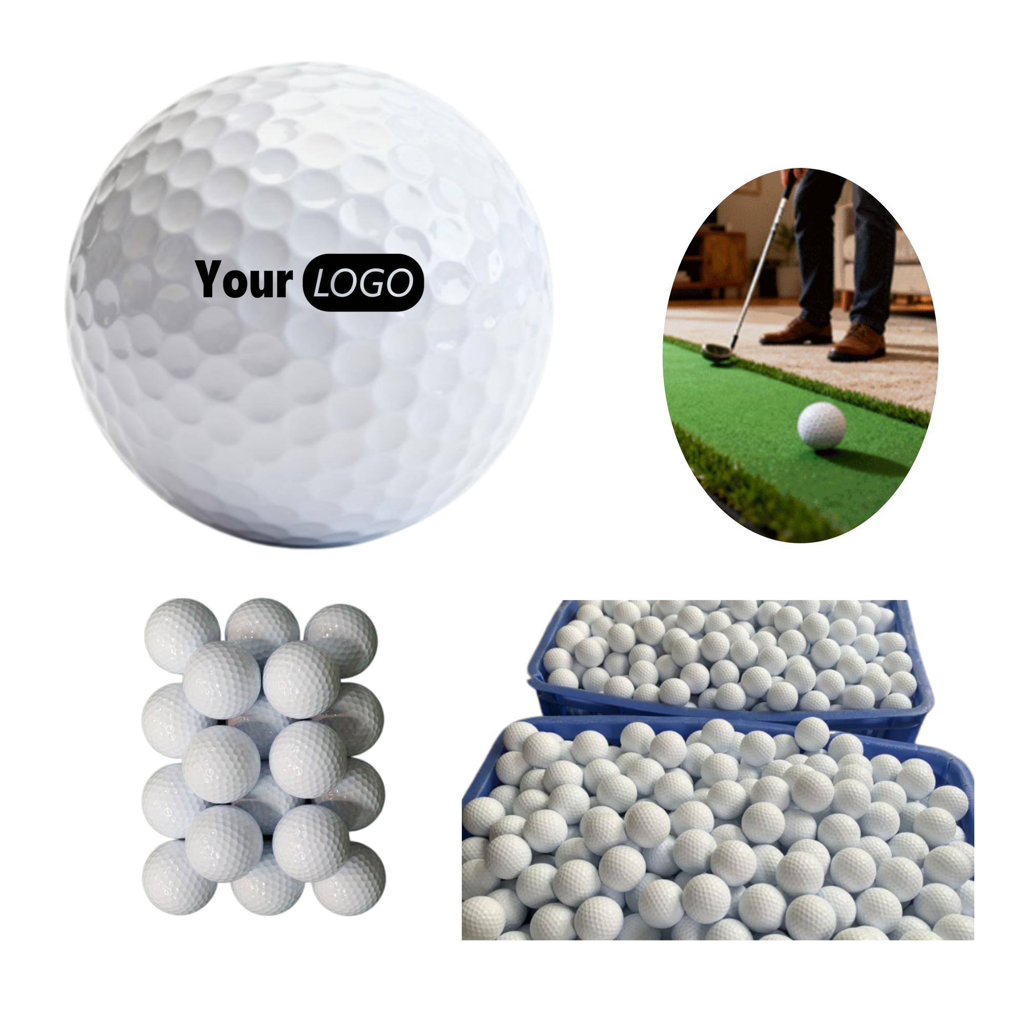 Two-Piece Golf Putting Gift Ball 2