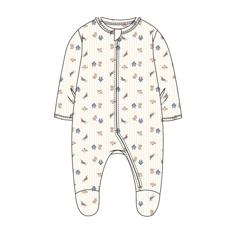 Boys Double Knit Snap Rompers Size 0-9 Month 3