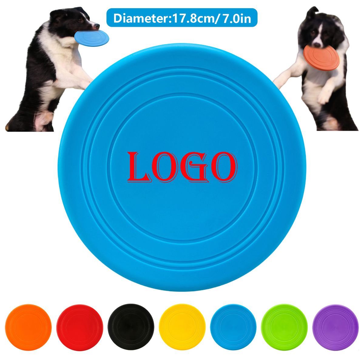 Dog Lover's Gift Flying Disc - Non-Toxic TPR Training Disc with 7 Vibrant  Colors (Vet Recommended) - WPADD2123 | AD Promotions, image size:1200x1200