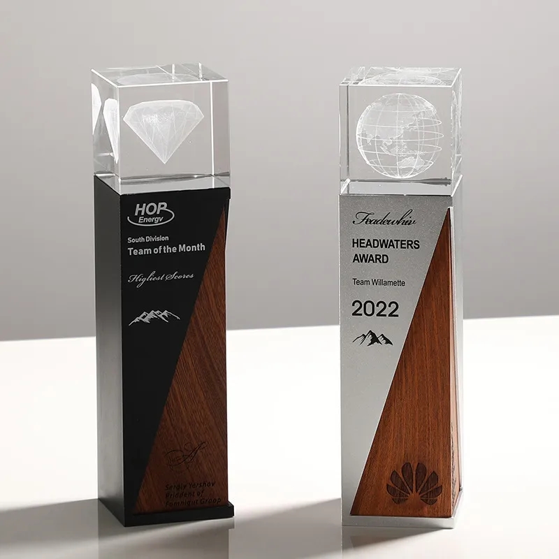 Metal and Wood Crystal Award - DCH9171 | ProASHIStore