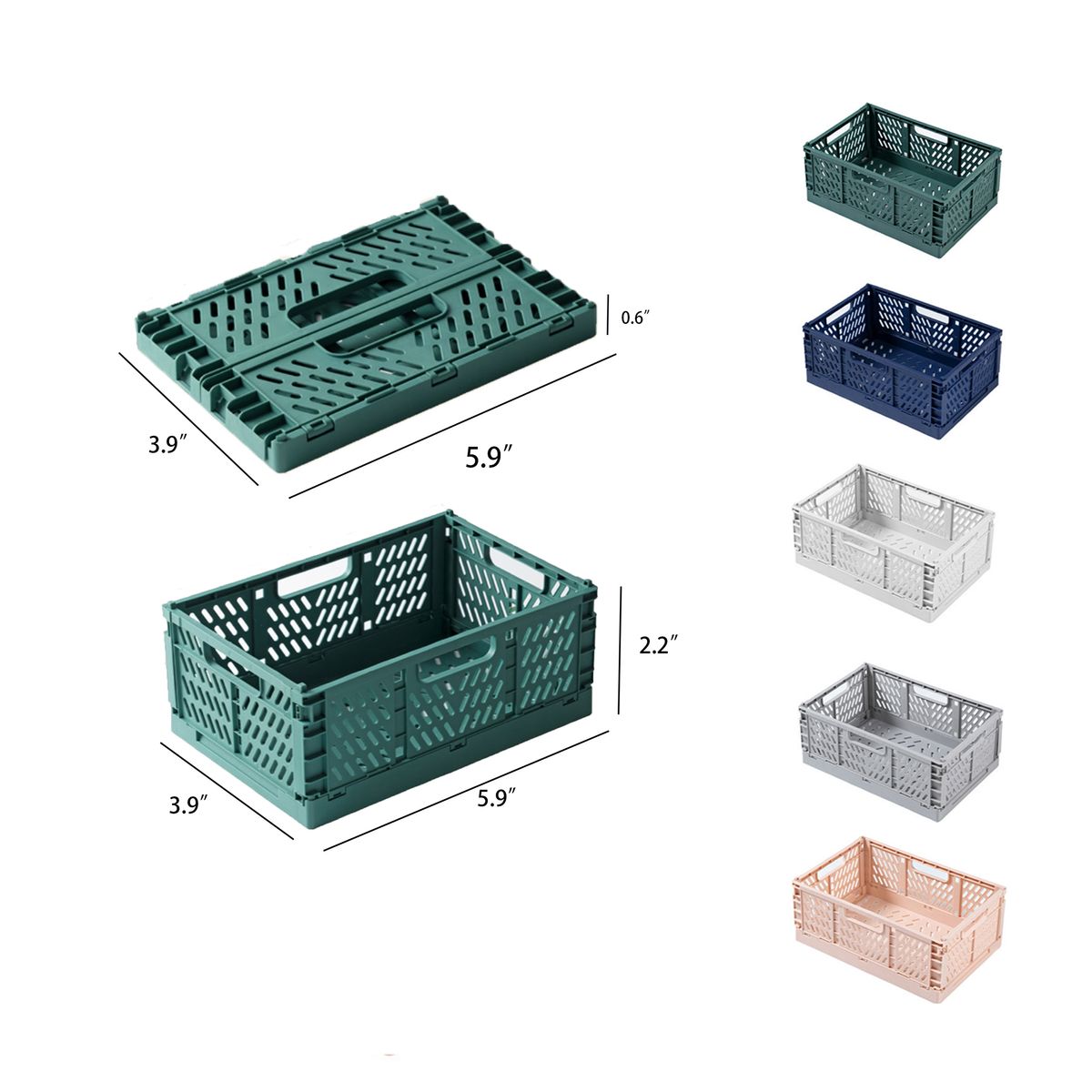 Plastic Folding Storage Basket 3