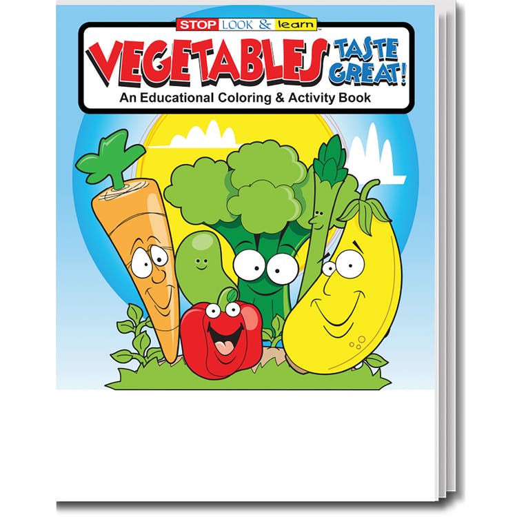 Vegetables Taste Great Coloring Books - Ages 3-11 16 Pages 3