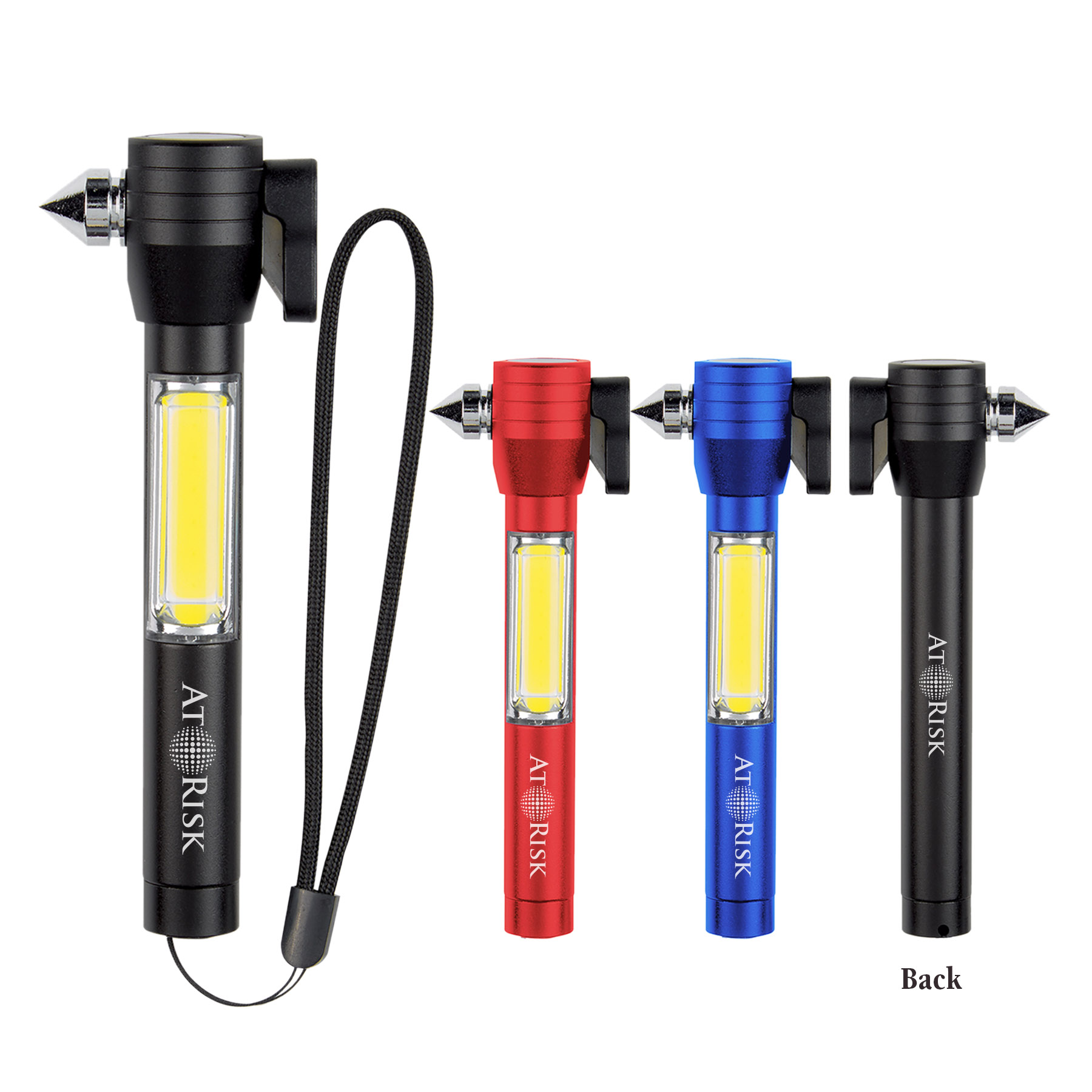 4 in 1 Safety Tool with COB Flashlight 24