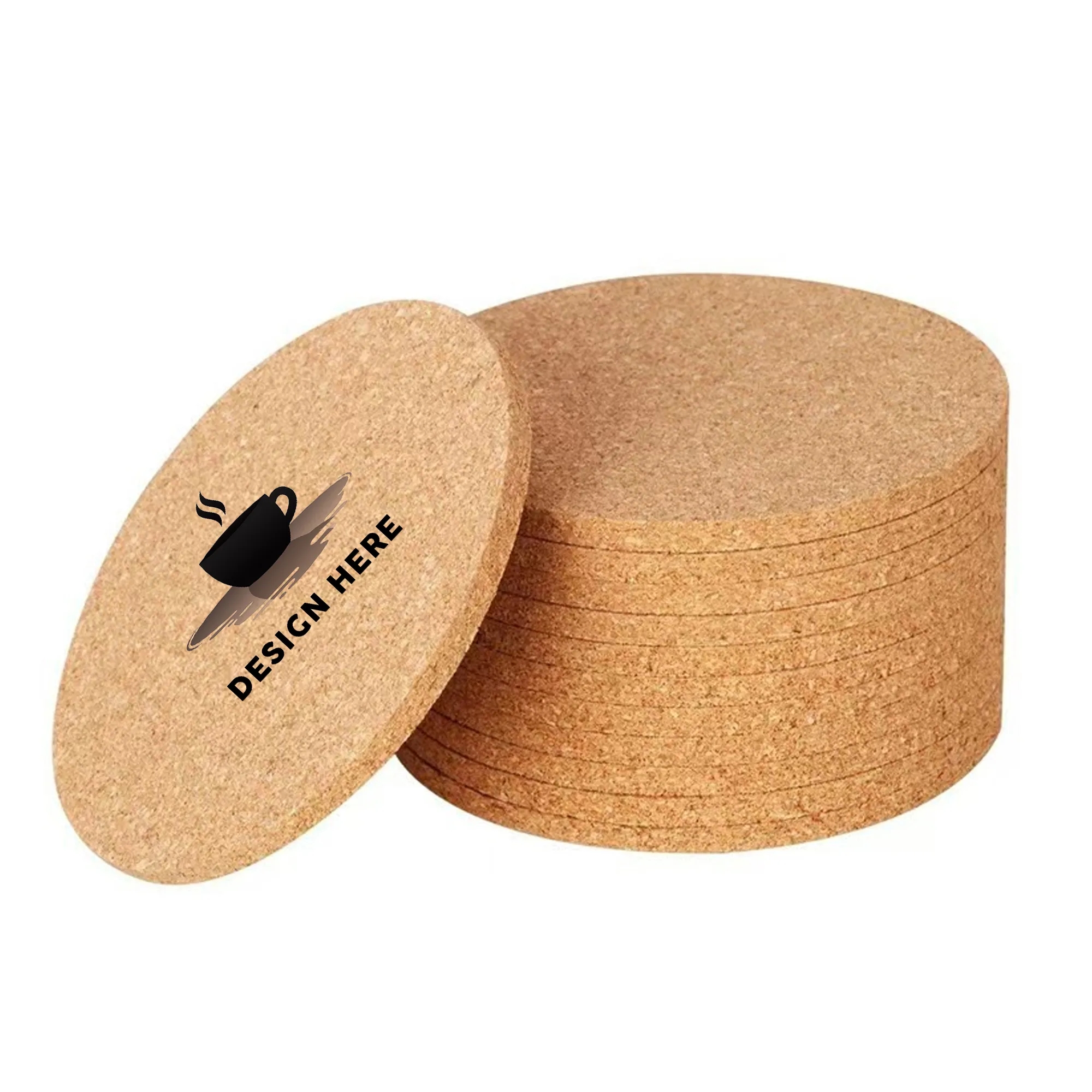 Round Cork Coaster