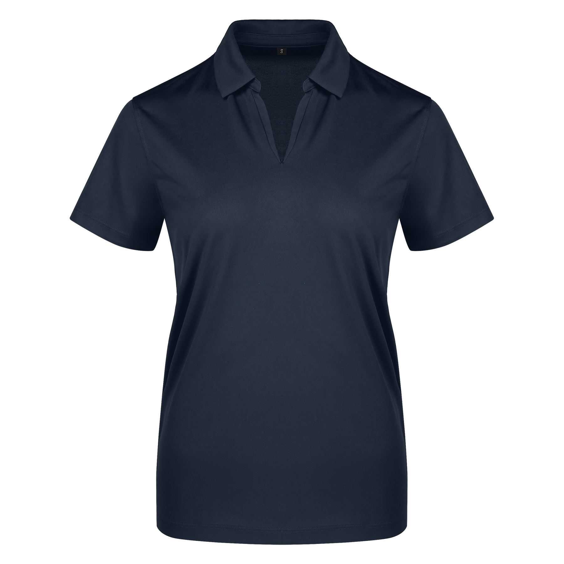 Ladies Micro Pique Ribbed Collar Polo Shirt 14