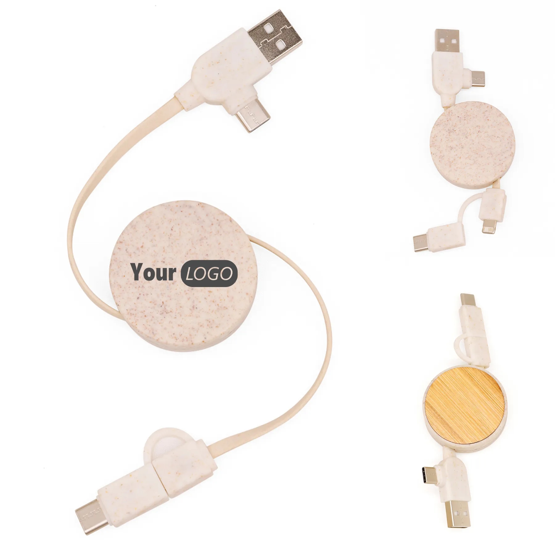 Straw Degradable Telescopic Data Cable 8