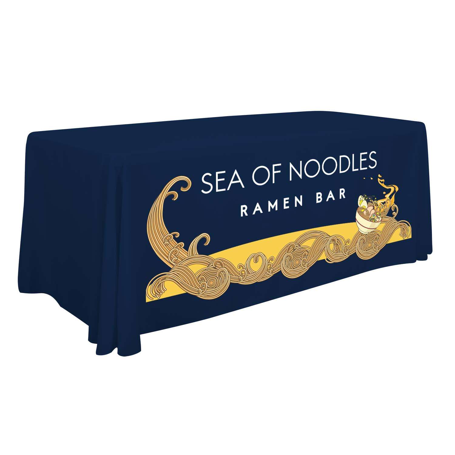 6' Standard Table Throw (Full-Color Front Only) 72