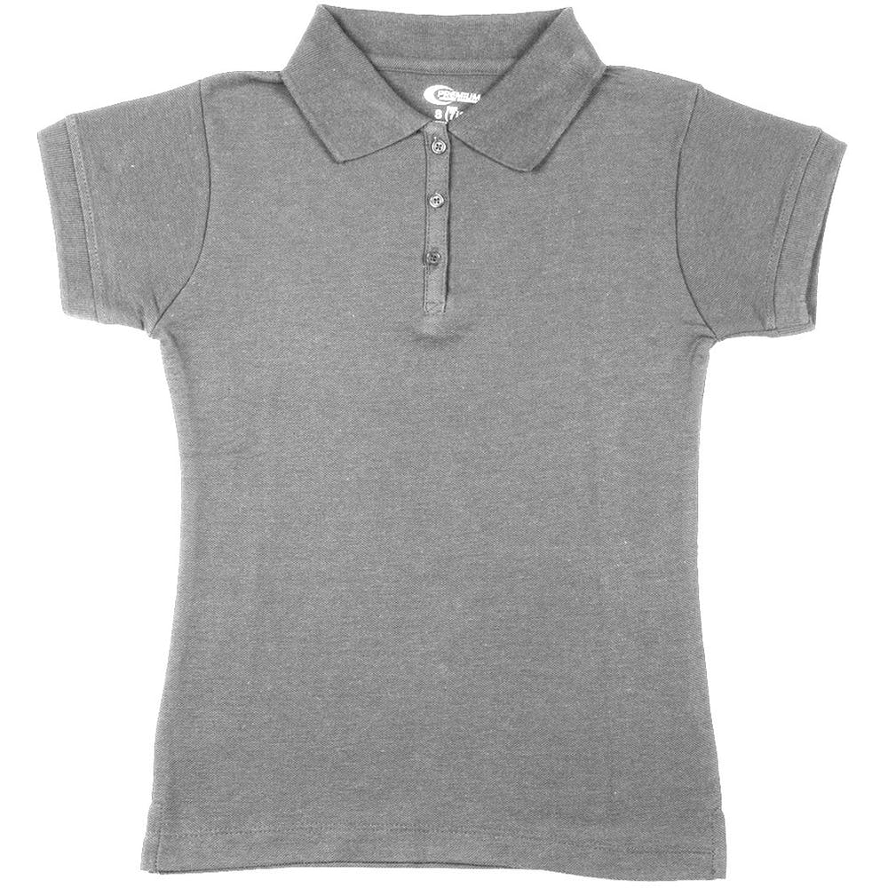 Girls' Polo Shirts - Gray Size 5/6 (XS) 3
