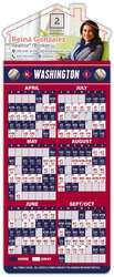 Magna-Card House Shape Magnet - Baseball Schedules (3.5 x 9)