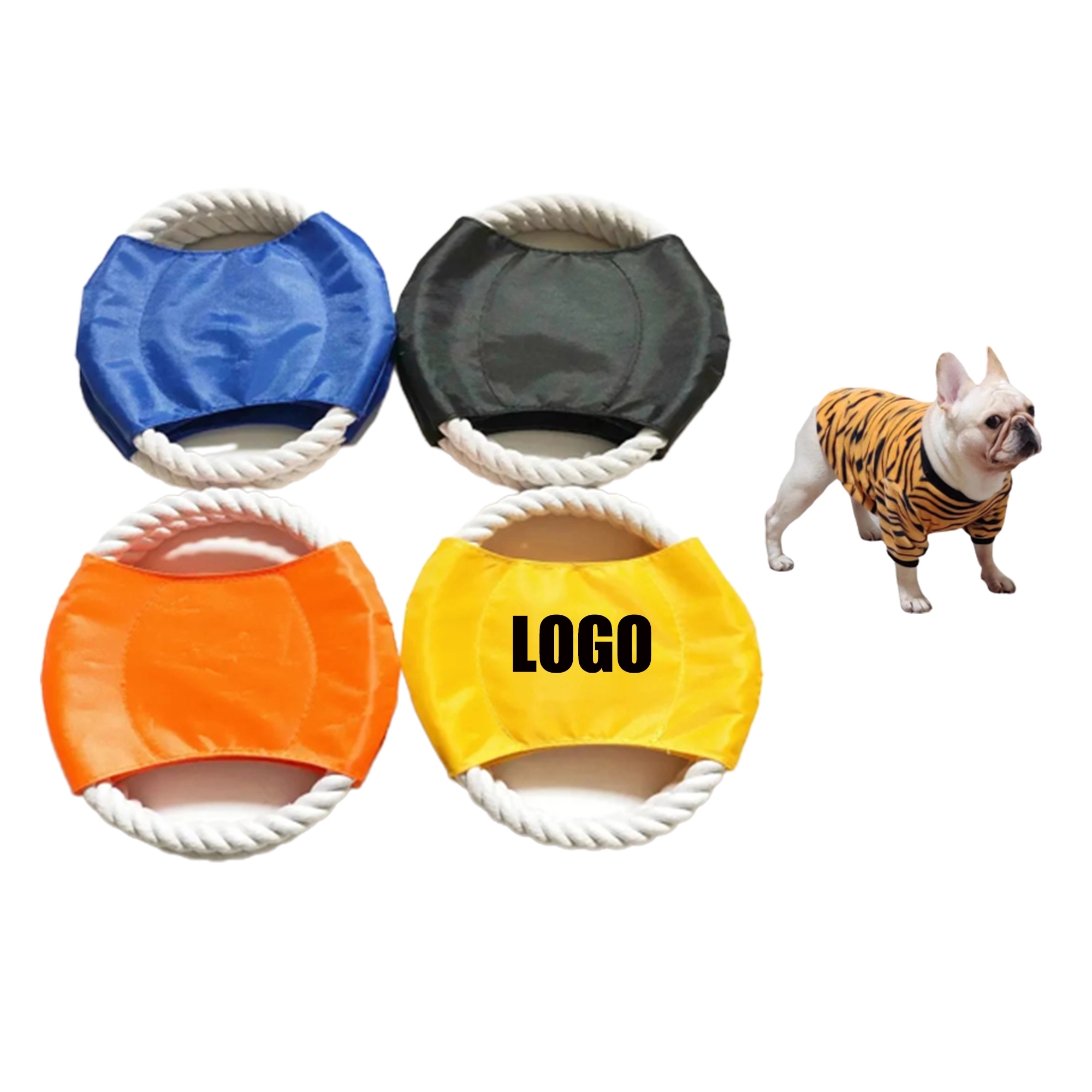 Pet Dog Chew Rope Flyer Toy MOQ 50PCS
