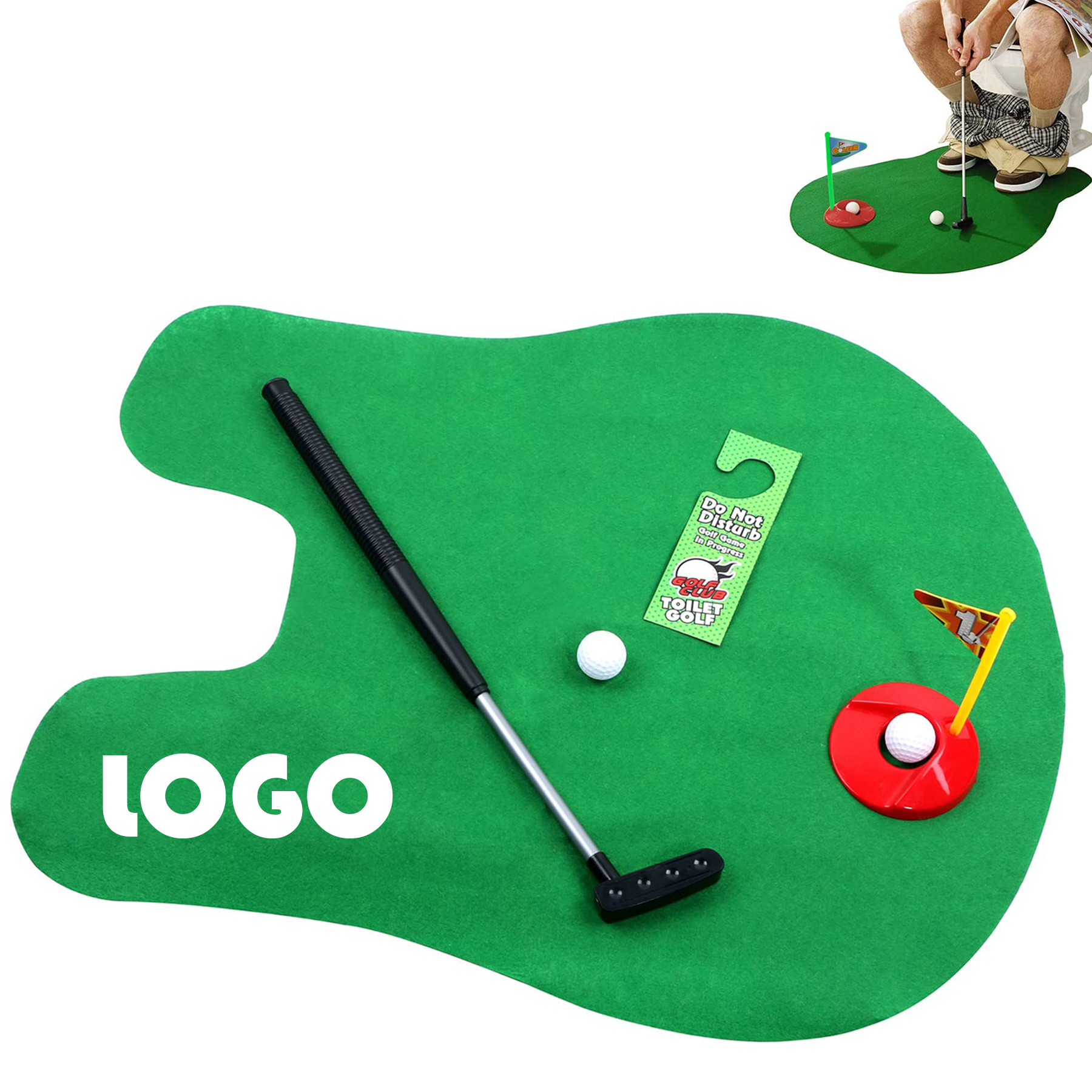 Golf Toilet Toy Potty Putter Putting