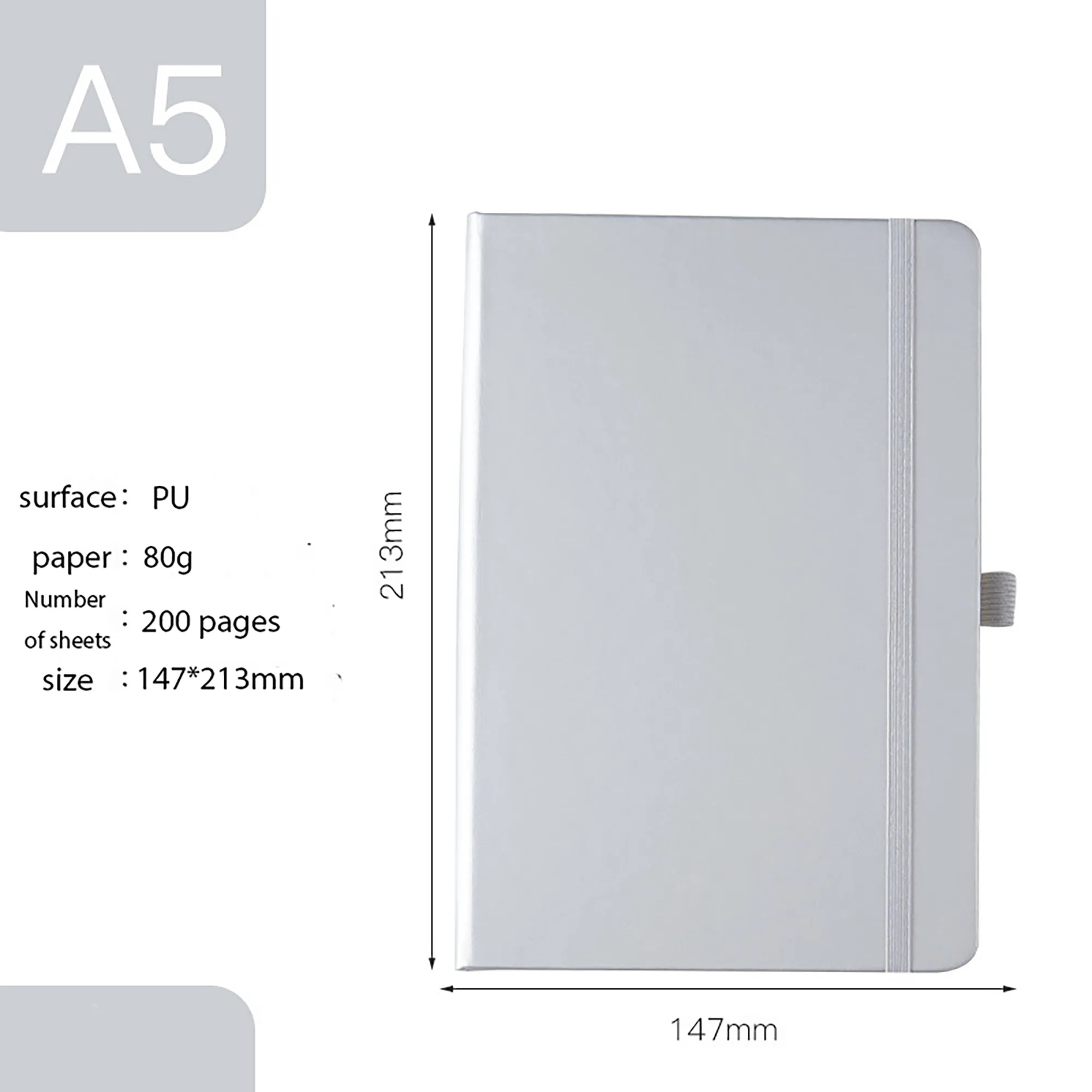 A5 Strap Notebook MOQ 50PCS 29
