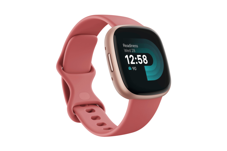 Fitbit Versa 4 Smartwatch - Pink Sand/Copper Rose Aluminum 3