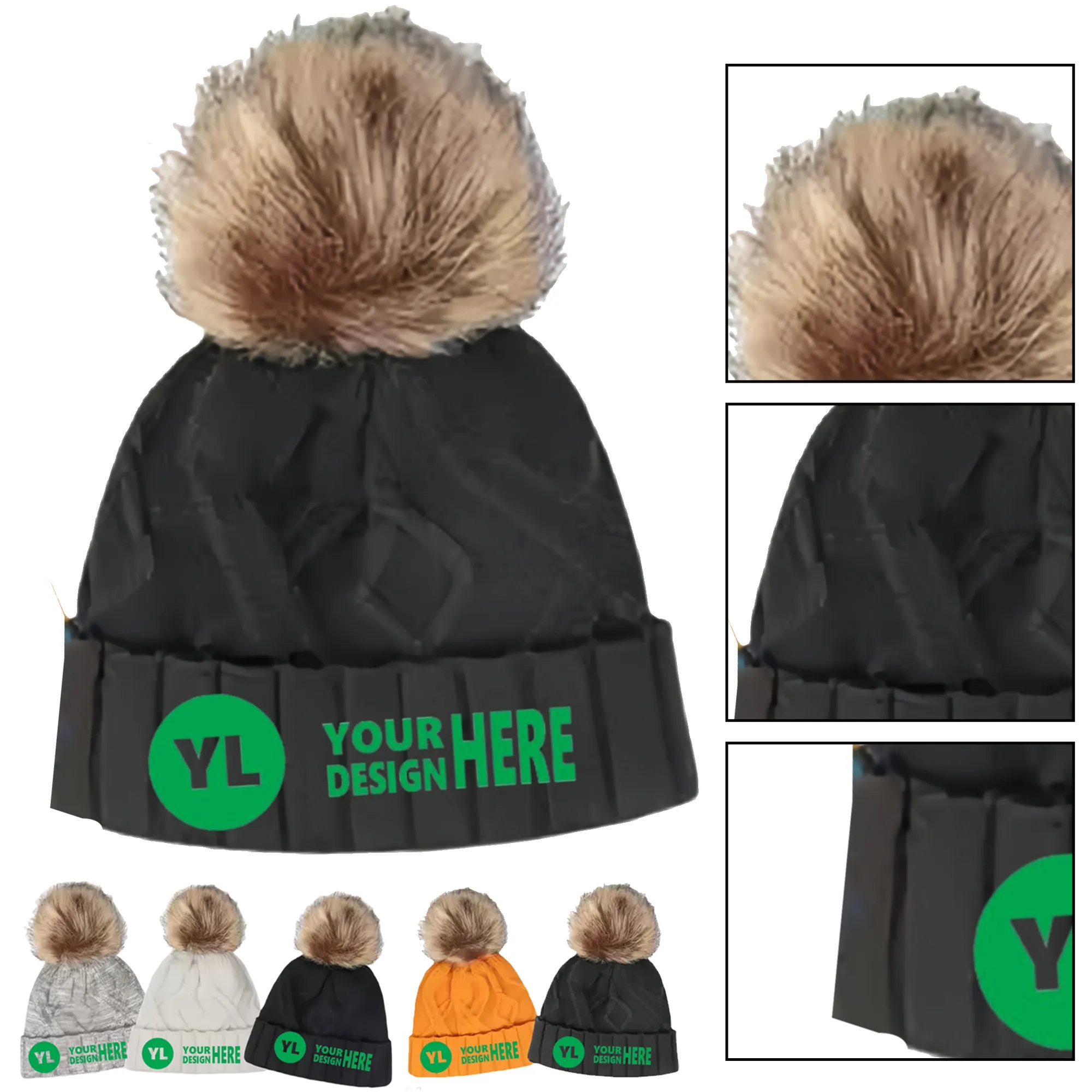 Pom-pom Beanie Hat