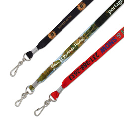 5/8" Eco-Friendly Flat Polyester Lanyard