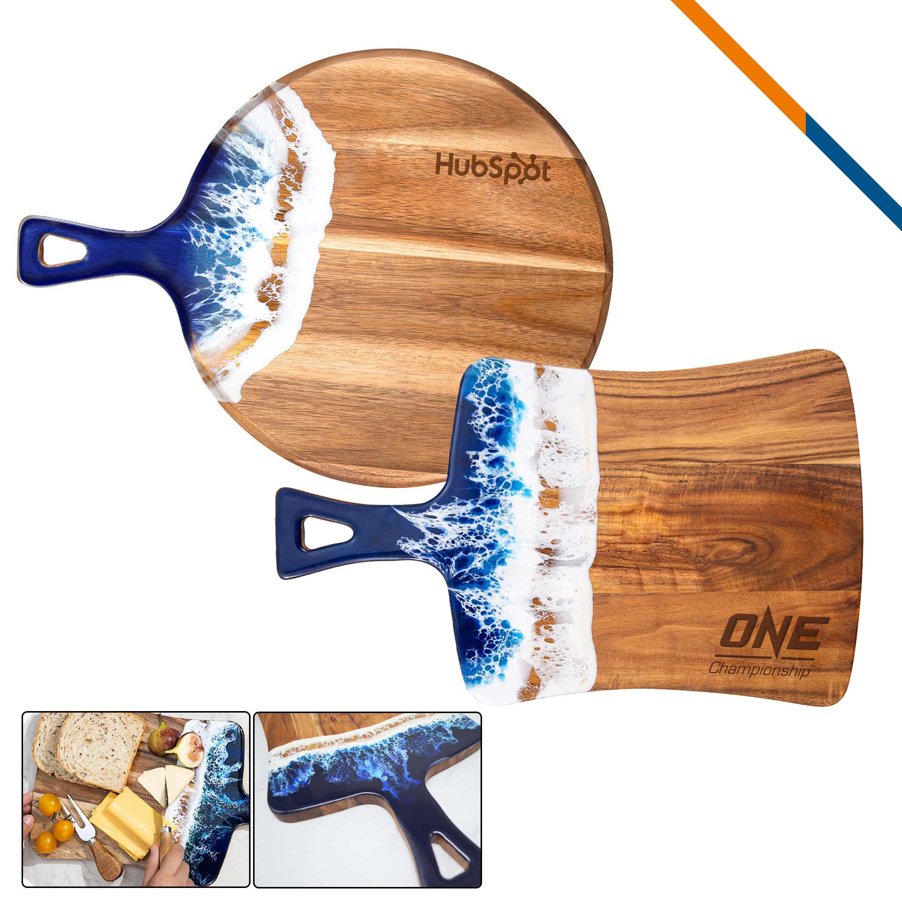Voss Ocean Wood Resin Cutting Board
