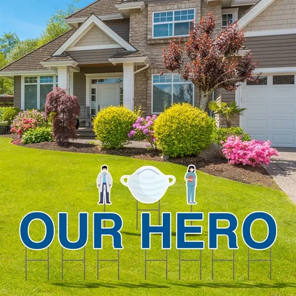 Our Hero Yard Letters for bulk branded distribution