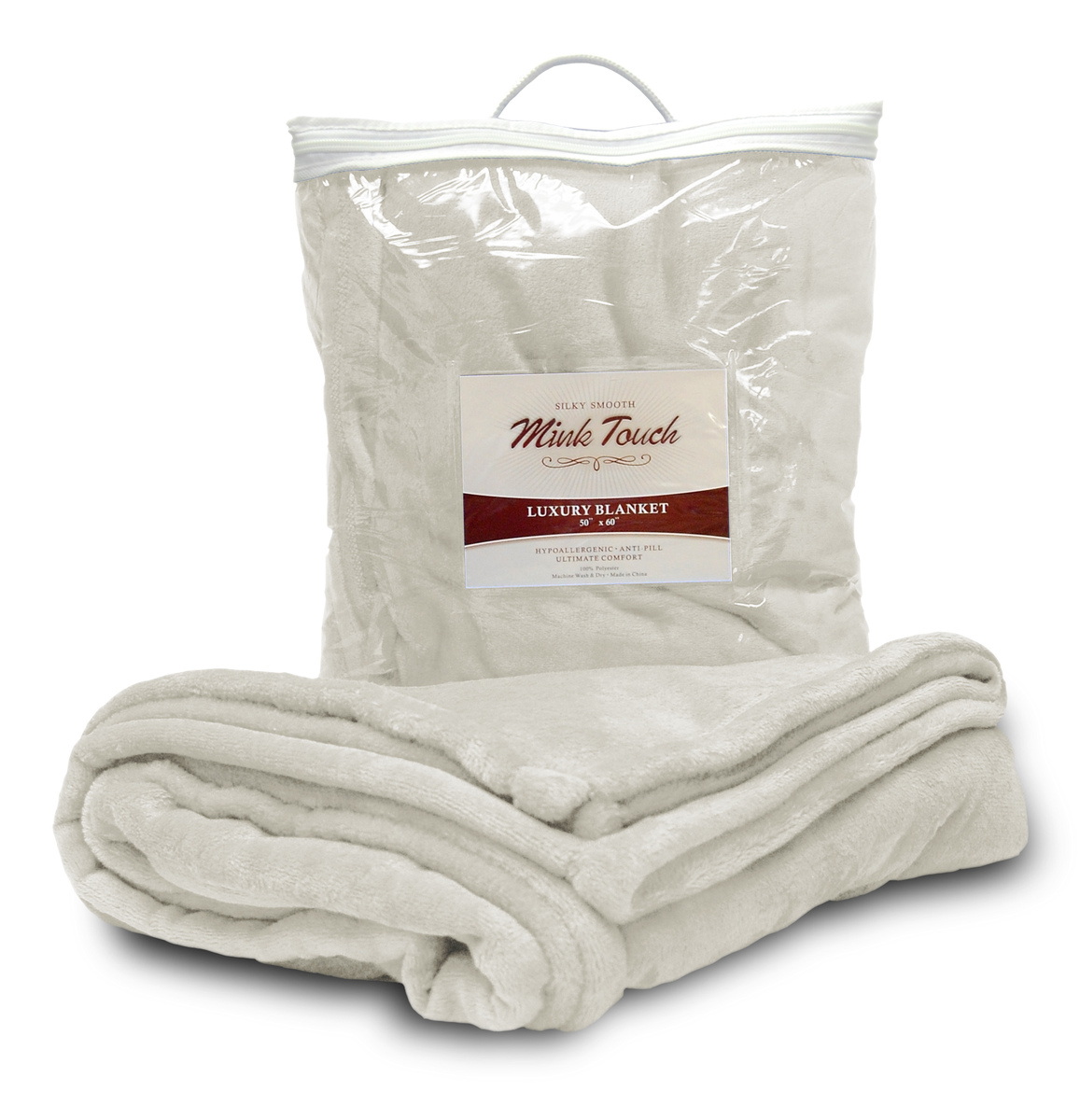 Embroidered Thick 300G Mink Touch Luxury Blanket
