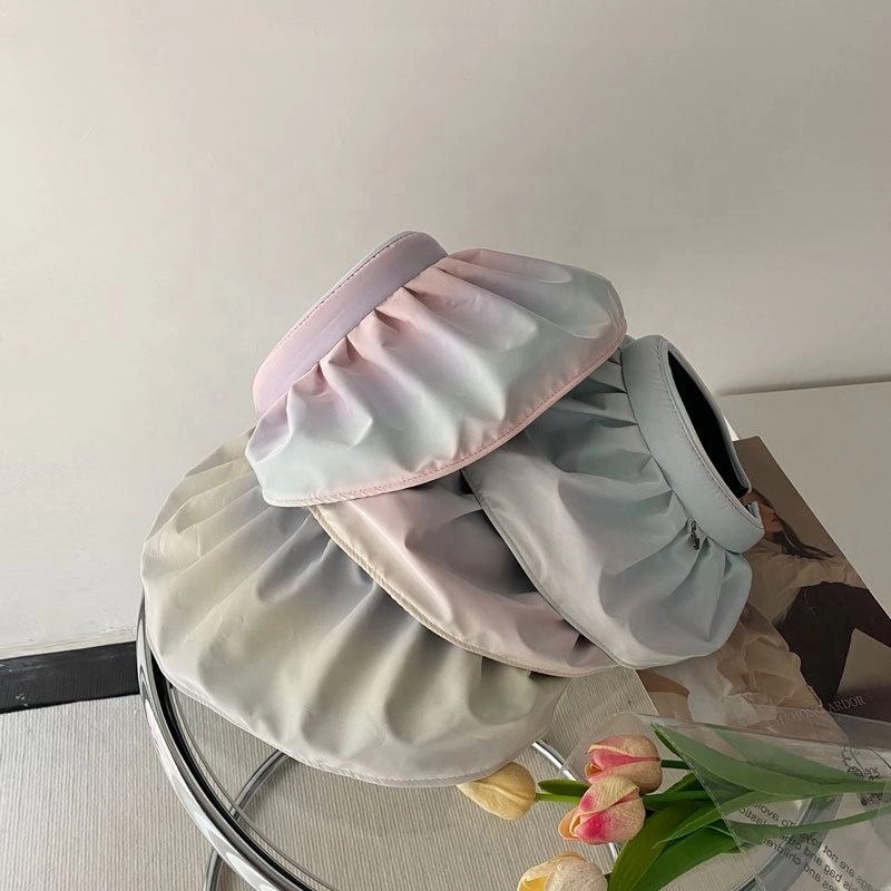2 In 1 Gradient Black Rubber Shell Hat