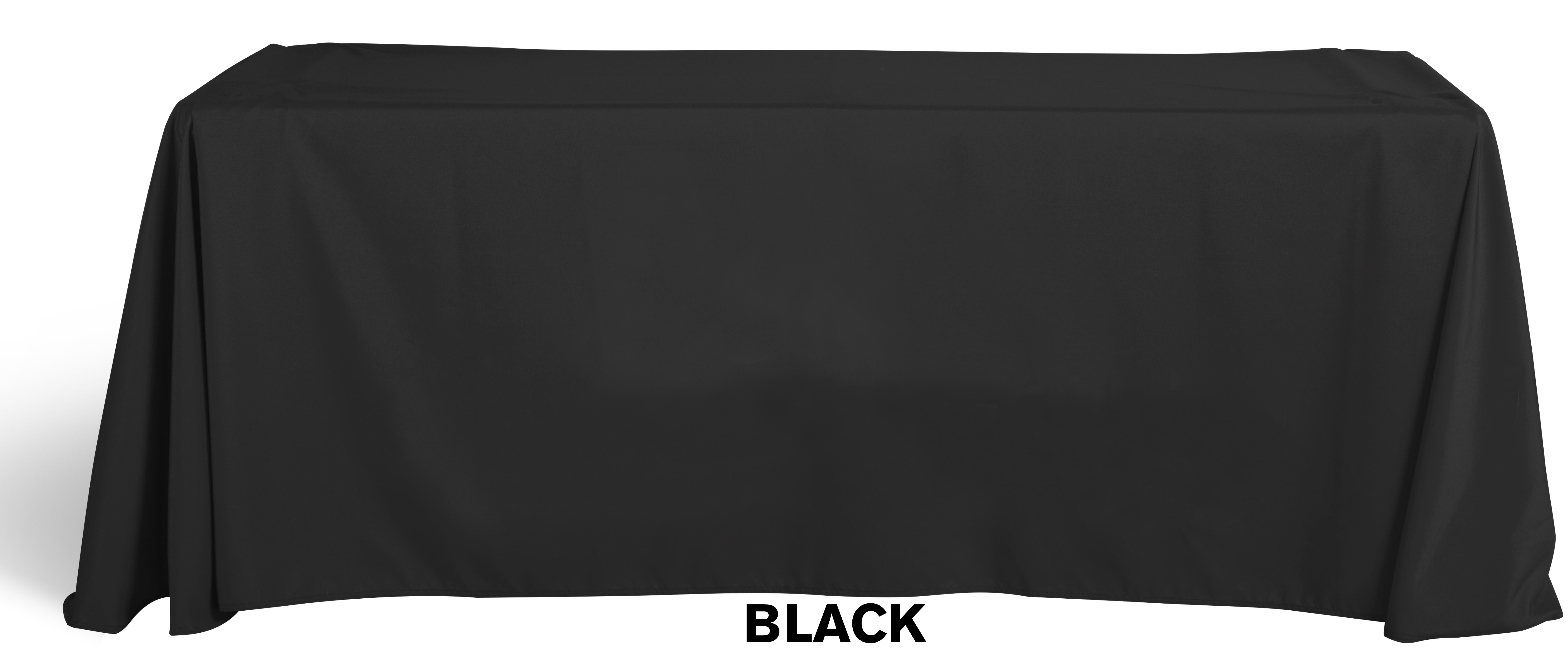 6' Flat, 4 Sided Dye Sublimation Front Panel Imprint Table Cover 12