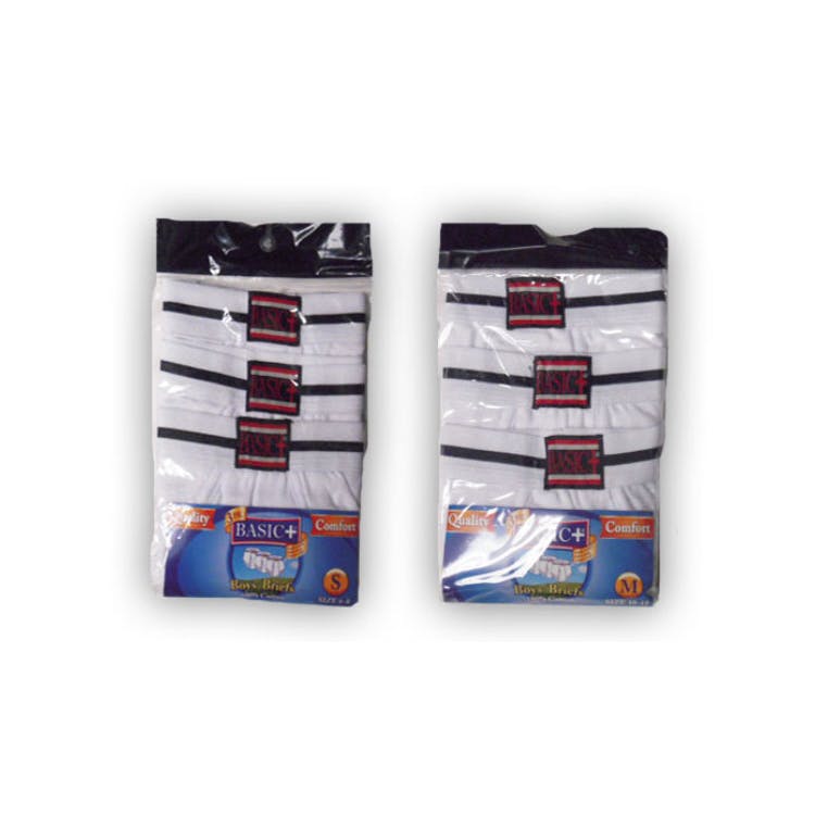 Boys' Briefs - Small White 3 Pack 3