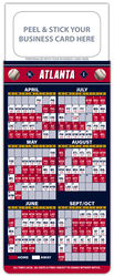 Baseball Schedule Magnet - Peel and Stick Business Card (3.5x9)