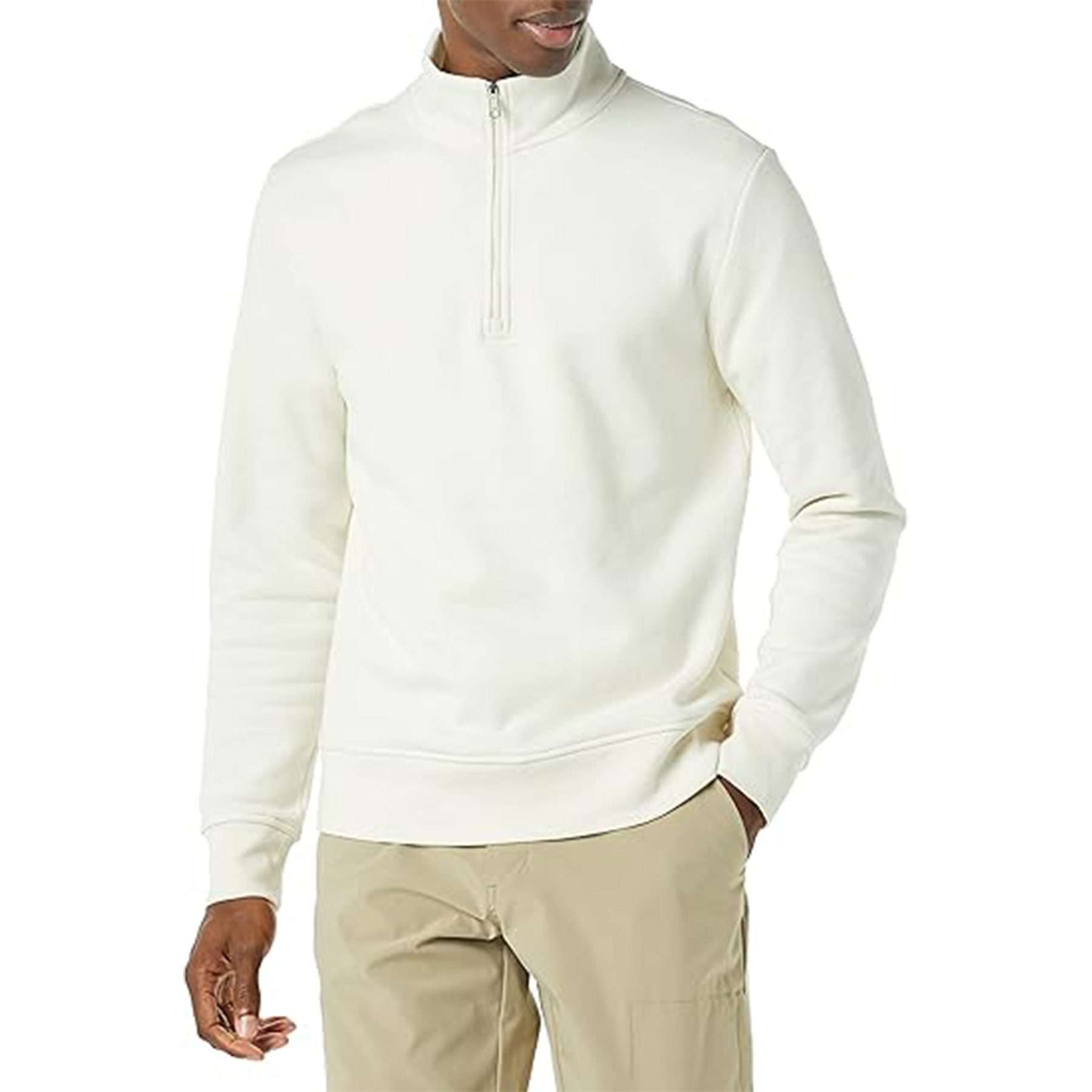 Men Quarter Zip Pullover Sweatshirt, custom hoodie or sweatshirt with logo imprint 38