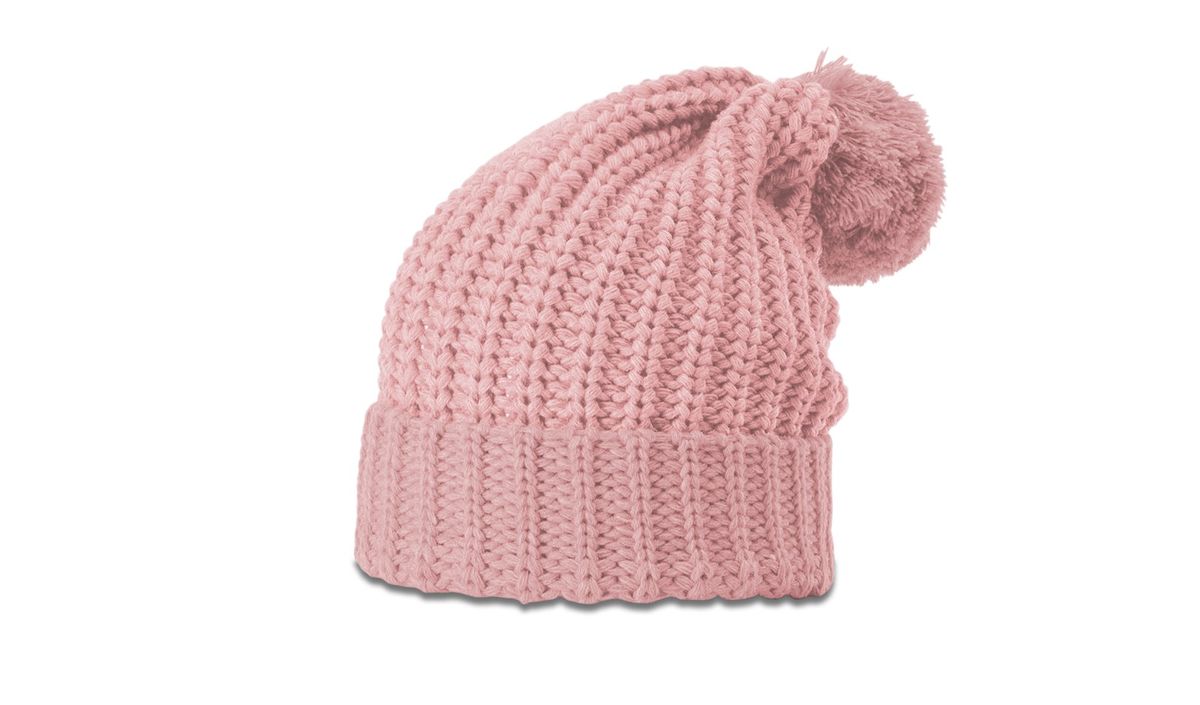  Chunk Cable Beanie with Cuff & Pom 24