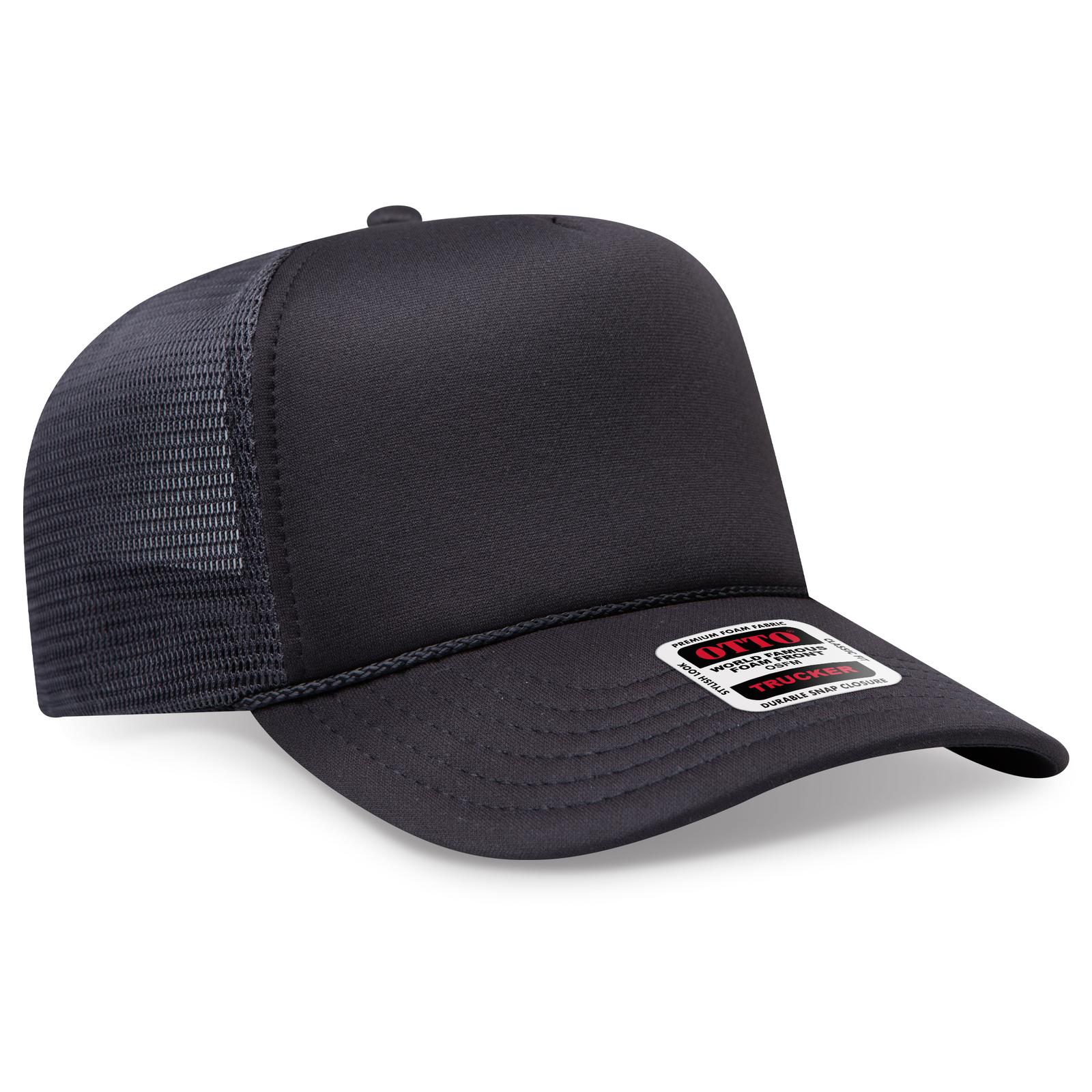 OTTO CAP® OTTO COMFY FIT® 5 Panel High Crown Mesh Back Trucker Hat 7