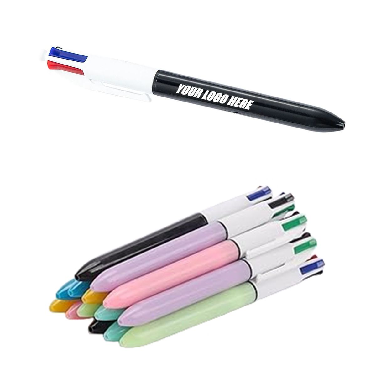 MOQ25 Retractable Colored Pen