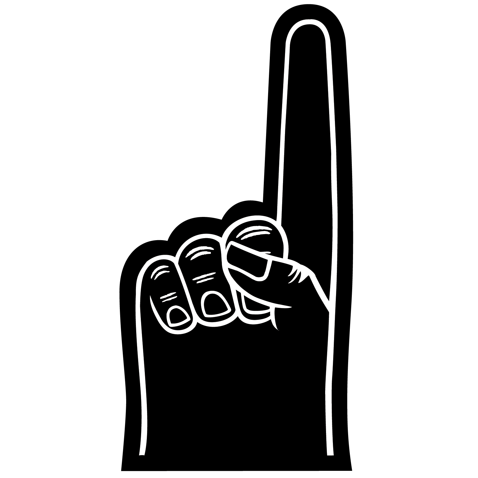 7.5" Foam Hand 69