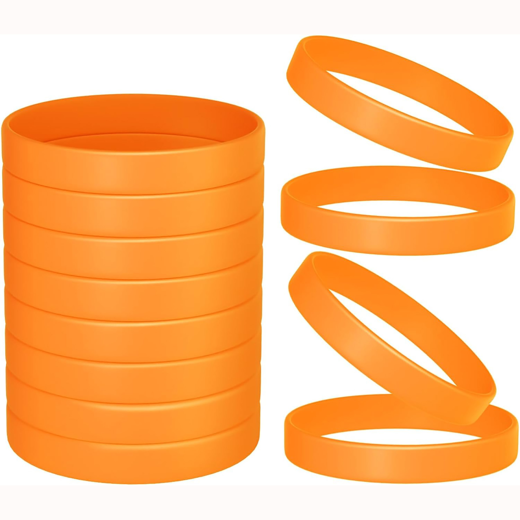 Color Blank Rubber Wristbands 8
