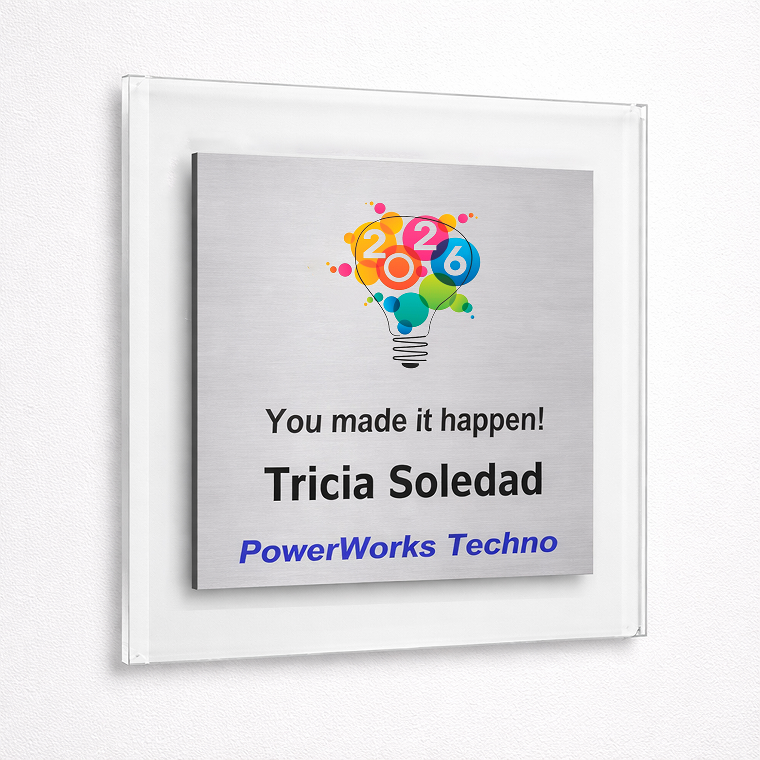 Color Rich PLATE Plaque-Acrylic