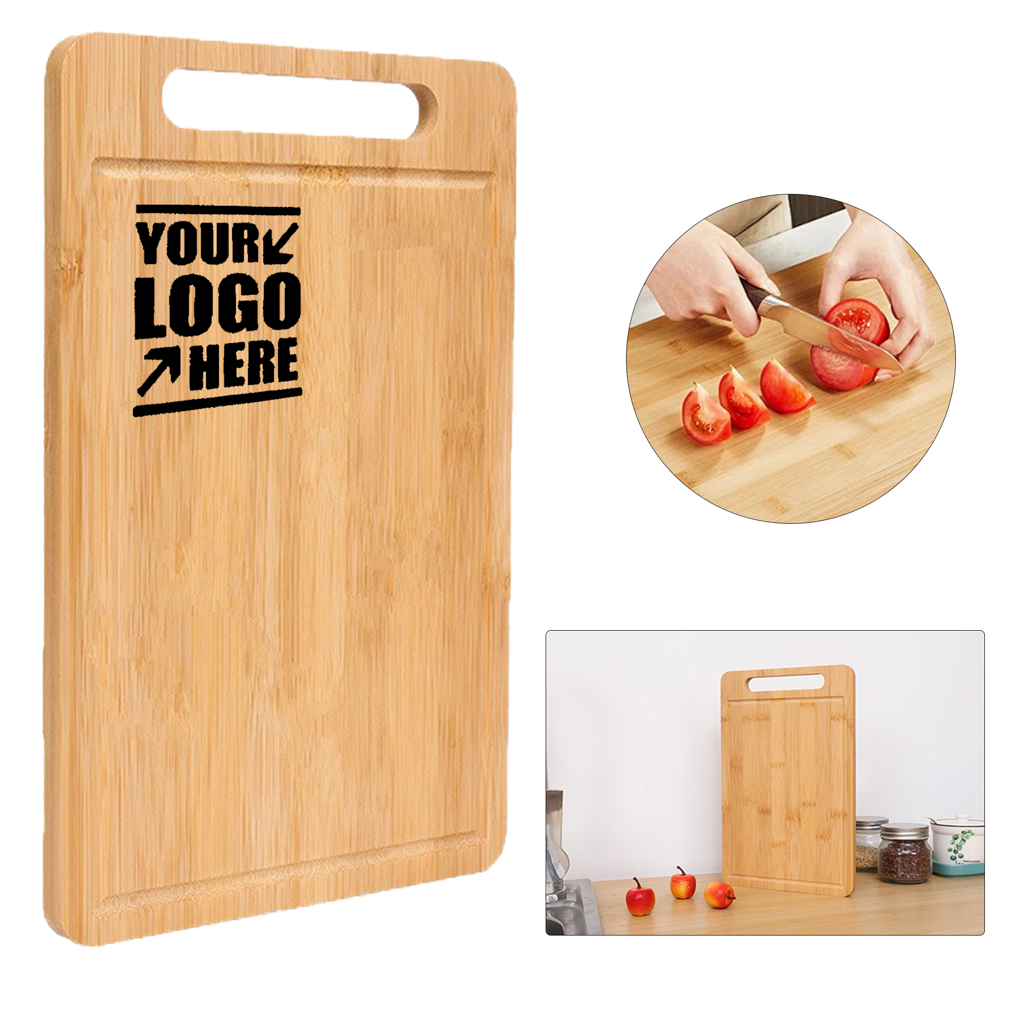 Wooden Kitchen Cutting Board With Handle