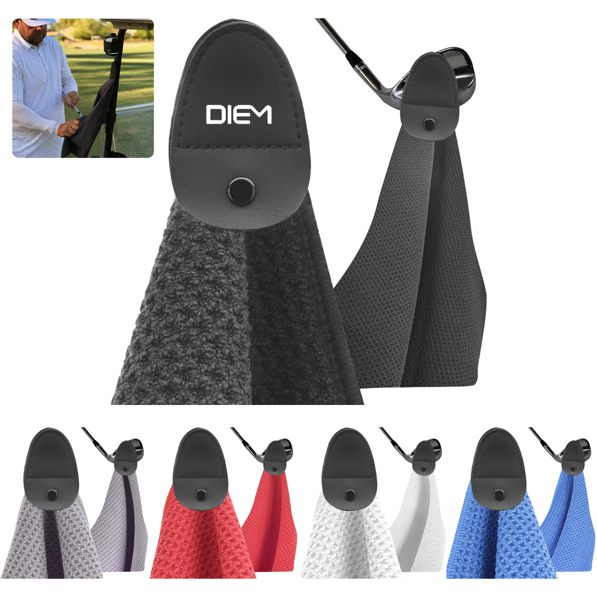 Magnetic Microfiber Golf Towel