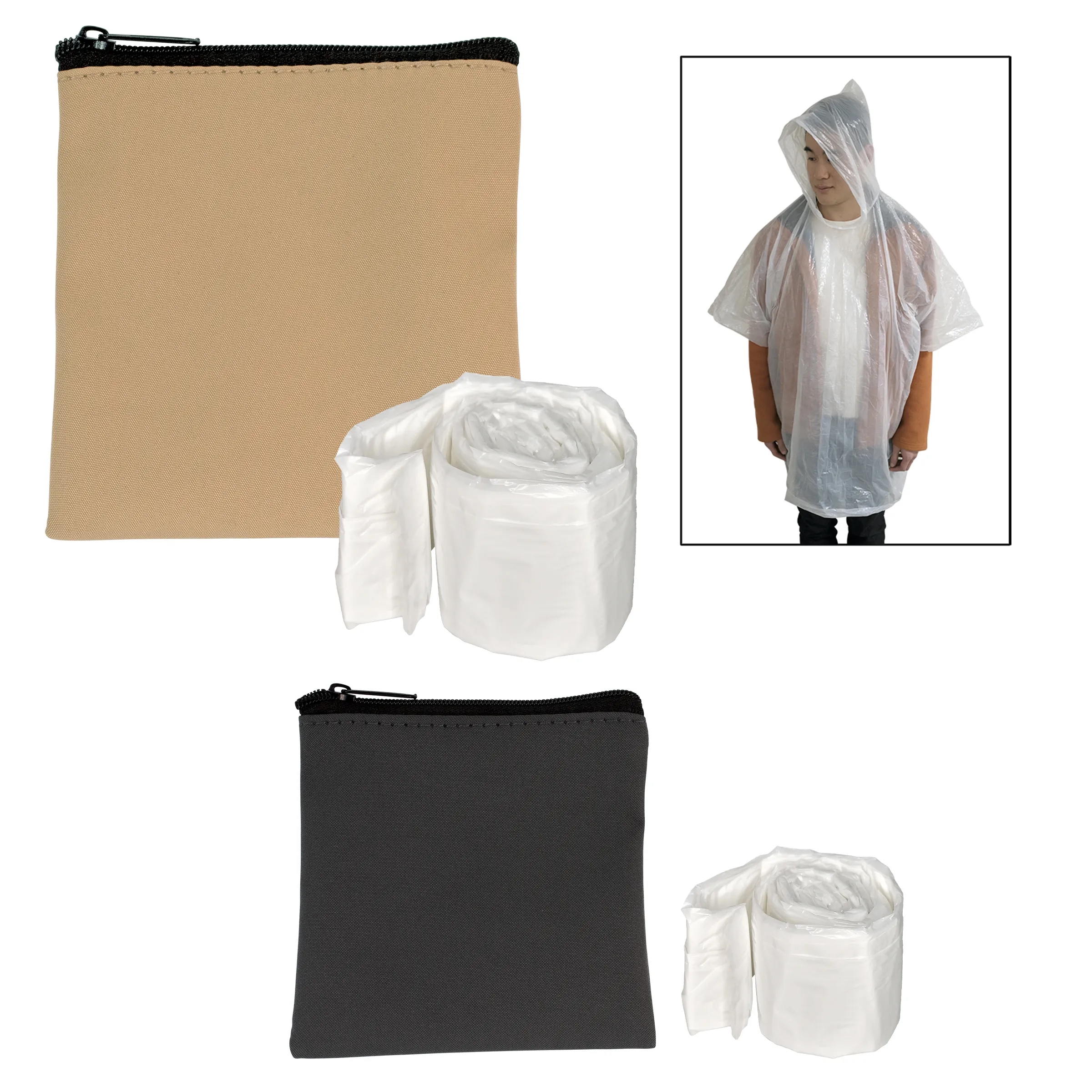 Executive Recycled Pouch & Poncho Set 12