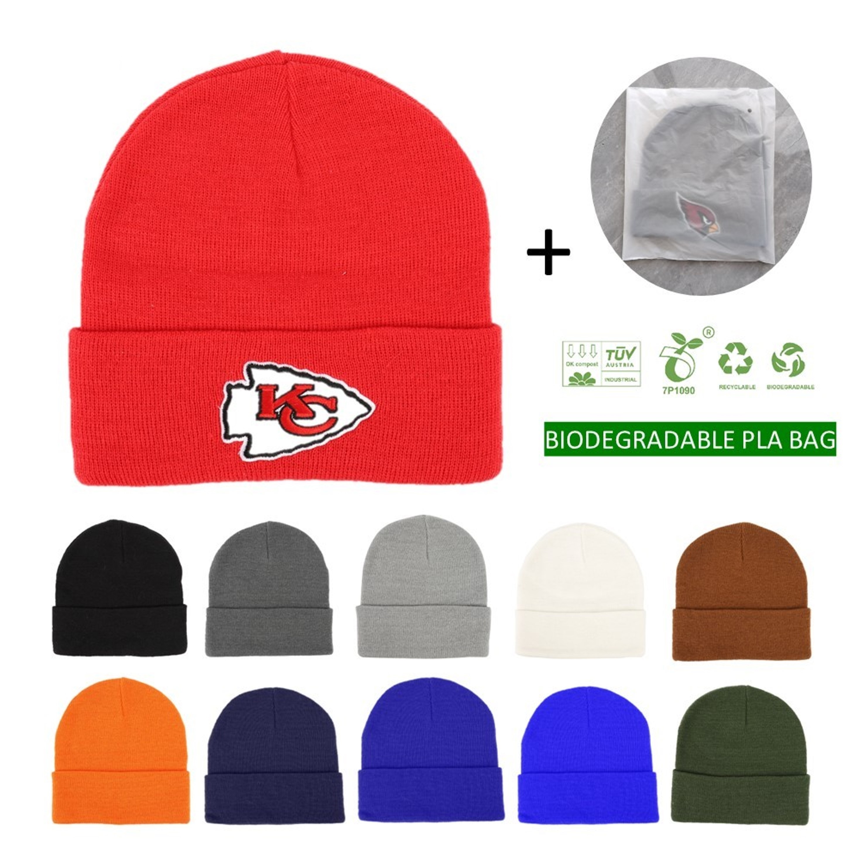 Embroidery Cuffed Beanie (10k stitches included)