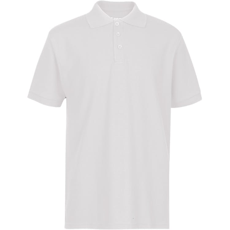 Youth Polo Shirts - White Size 7/8 (S) 3