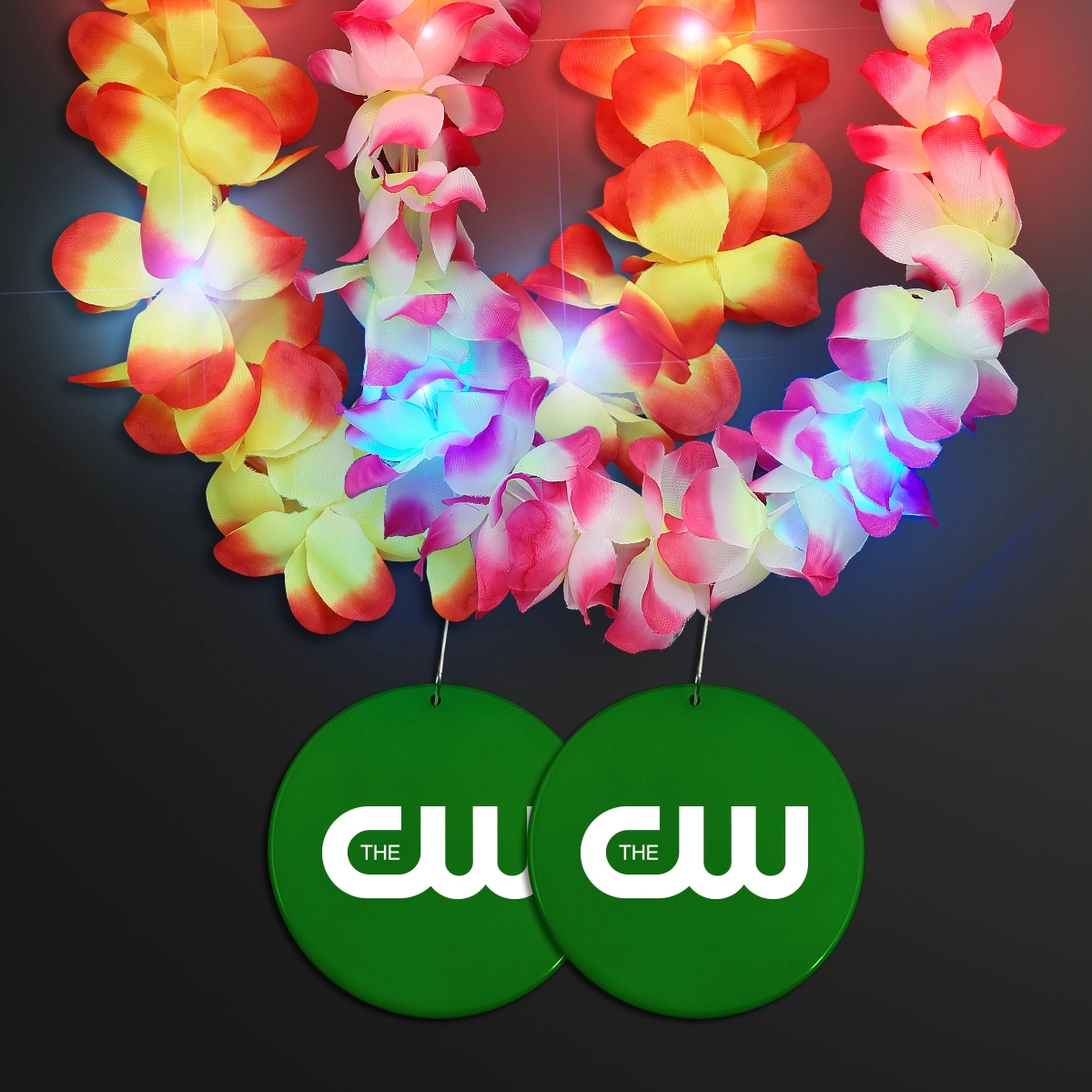 Light Up Hawaiian Leis with Custom Circle Medallion 64
