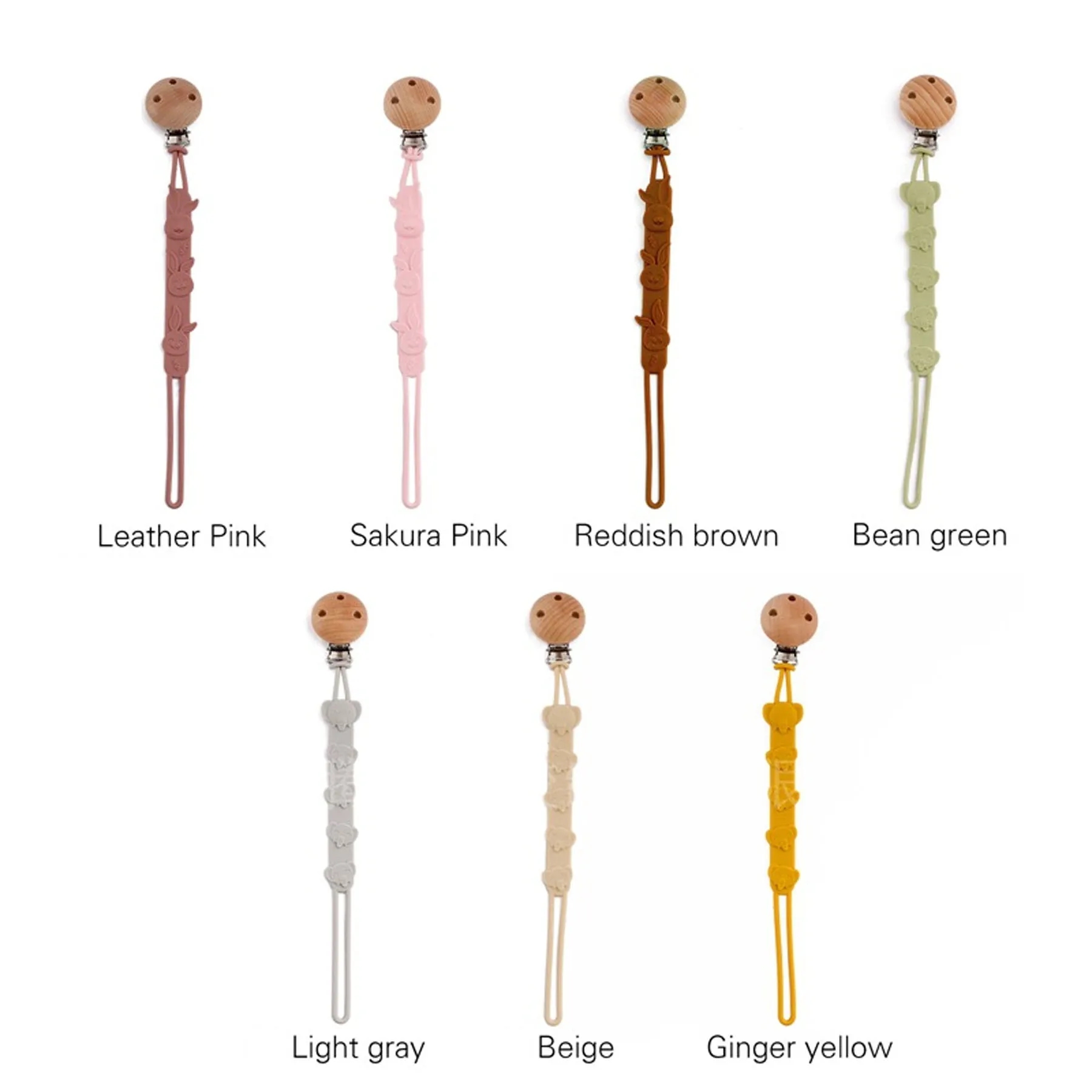 Beech Three Hole Pacifier Chain 9